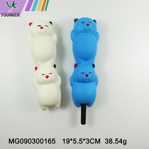 Promotion Kawaii Cat Relieve Stress Toys Slow Rebound Pressure Relief Pen Ballpoint Cute Pen.