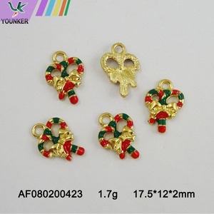 Diy Jewelry Accessories Earrings Bracelet Necklace Zinc Alloy Christmas Pendant Enamel Charm.