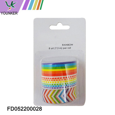 Wholesale Custom Printing Single Sided Washitape Custom Printed Kawaii Washi Paper Tape.