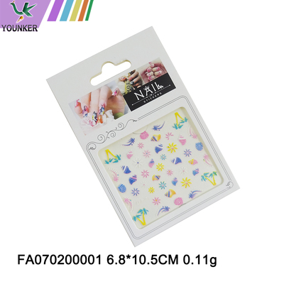 Hot Sale Professional 3D Nail Sticker Decals Laser Multi-design DIY Stickers Nail Art Decoration.