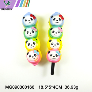 Soft Touch Release Pressure Gift Pen Cute Cartoon Panda Shape Squishy Slow Rebound Ballpoint Pen.