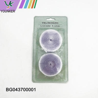 Custom Size High Sticky Best Price Various Color Nylon Adhesive Hook Loop Fastener Tape.