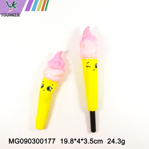 Kawaii Super Slow Rebound Ice Cream Pen Soft Stress Relief Toys For Student Gifts.