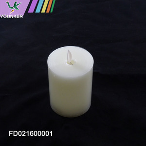 Home Decoration Warm White Flickering flame Wholesale Magic Led Pillar Candles.