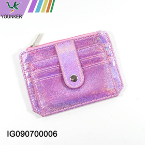 Short Wallet Women Folding Card Holder Ladies Purse Personality PVC Student and Women Zipper Wallet.