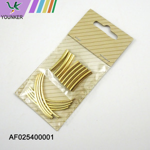 Jewelry Accessoires Brass DIY Bracelets Tube Hollow Bend Elbow Pipe Accessories.