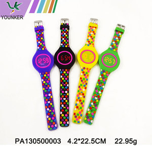 Led Watch Fashion Sports Factory Promotion Gift Silicone For Kids Digital Plastic Customized Logo.
