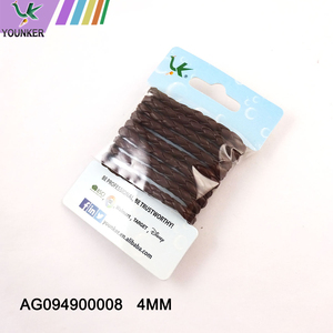 Wholesales 4mm 5mm Braided  Imitation Leather Cord For Bracelet.